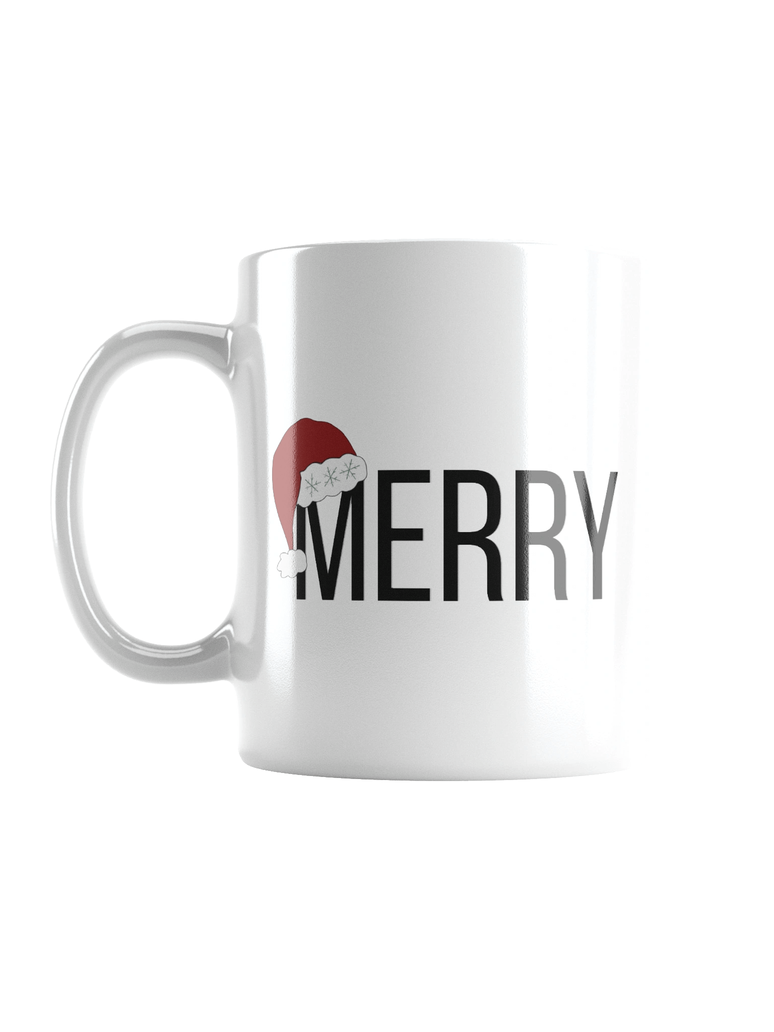 Merry Christmas Santa Hat Typography Mug product image (3)
