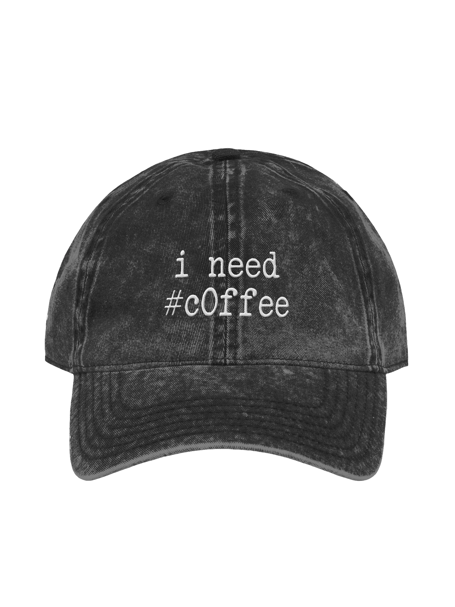 I Need Coffee Wash Dad Hat product image (1)