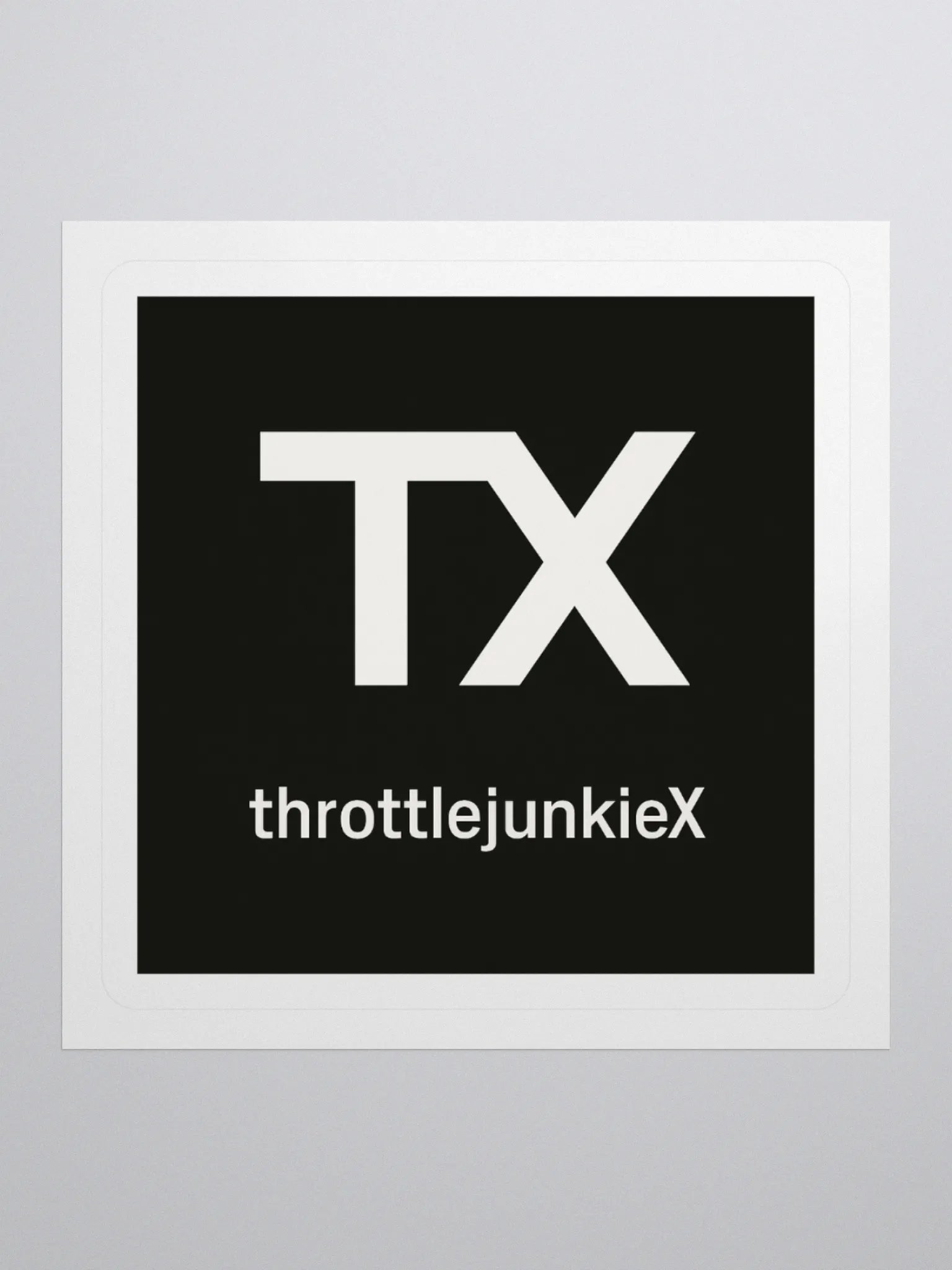 TX ThrottlejunkieX Kiss Cut Stickers product image (2)