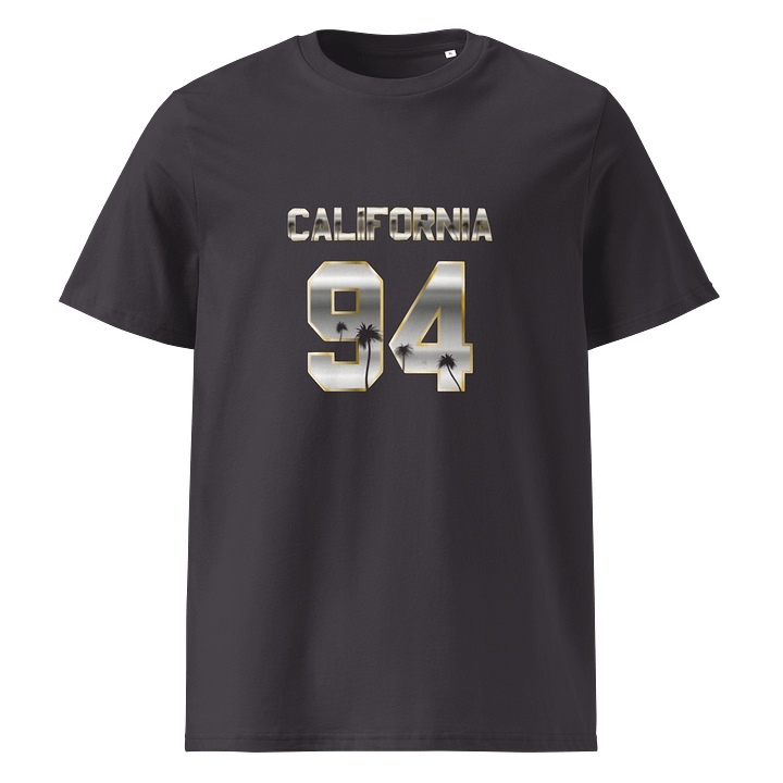 Man T-Shirt California Letter Unisex Organic Ribbed Neck Shirt product image (1)