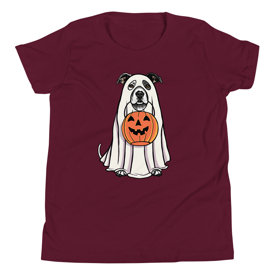Halloween American Staffordshire Terrier(White) Youth T-Shirt product image (5)