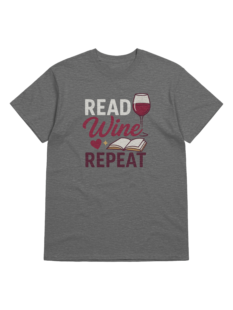 Read Wine Repeat T-Shirt – Book Club Drinking Shirt for Wine & Book Lovers product image (8)