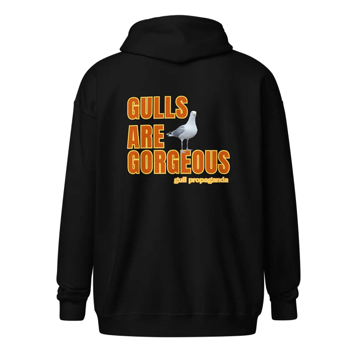 Gulls are Gorgeous - Gull Propaganda Zip Up Unisex Hoodie product image (1)