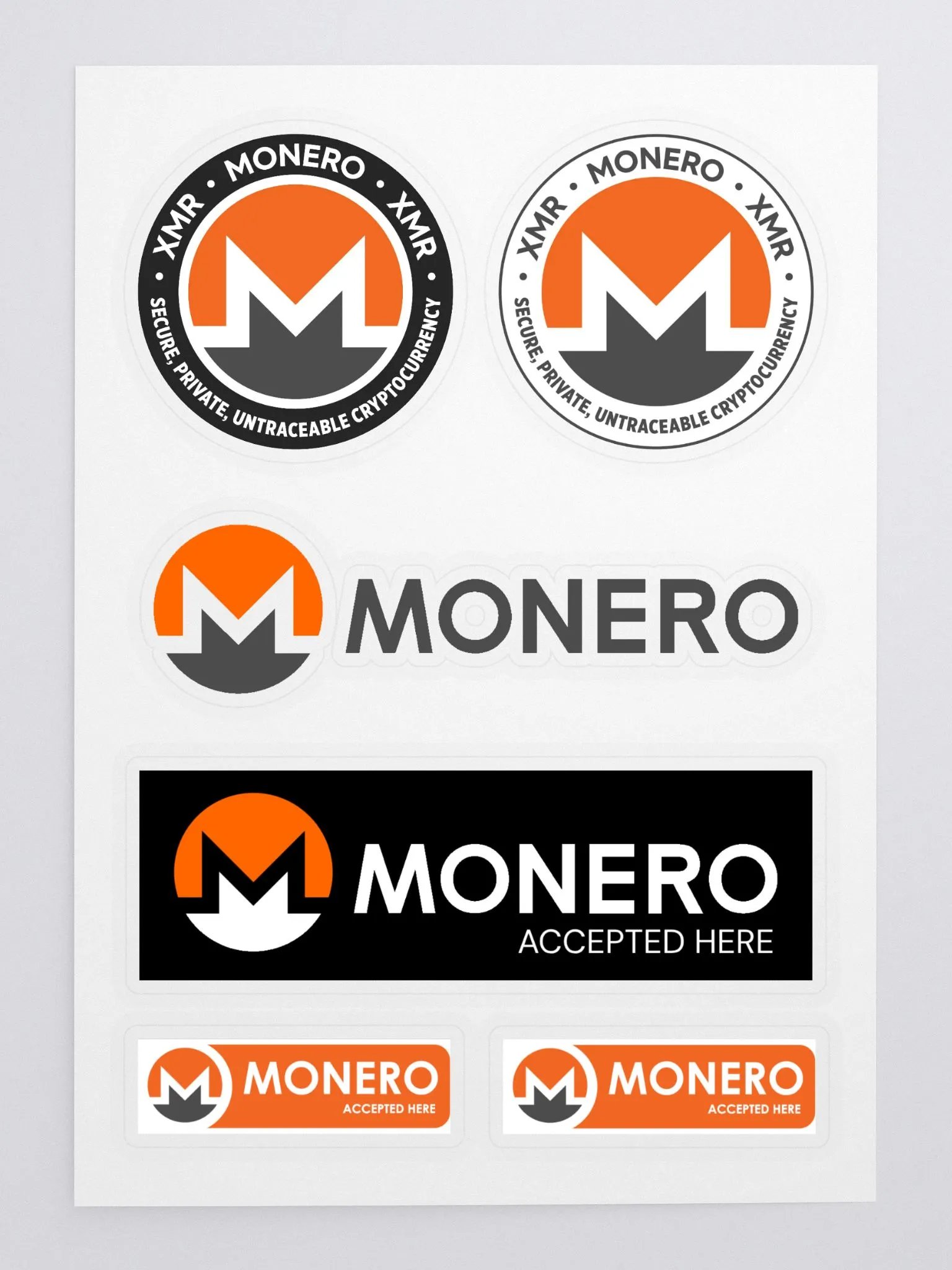 Monero Sticker Sheet product image (3)