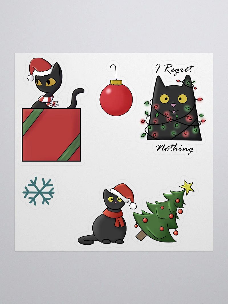 Christmas Cat Sticker Pack
