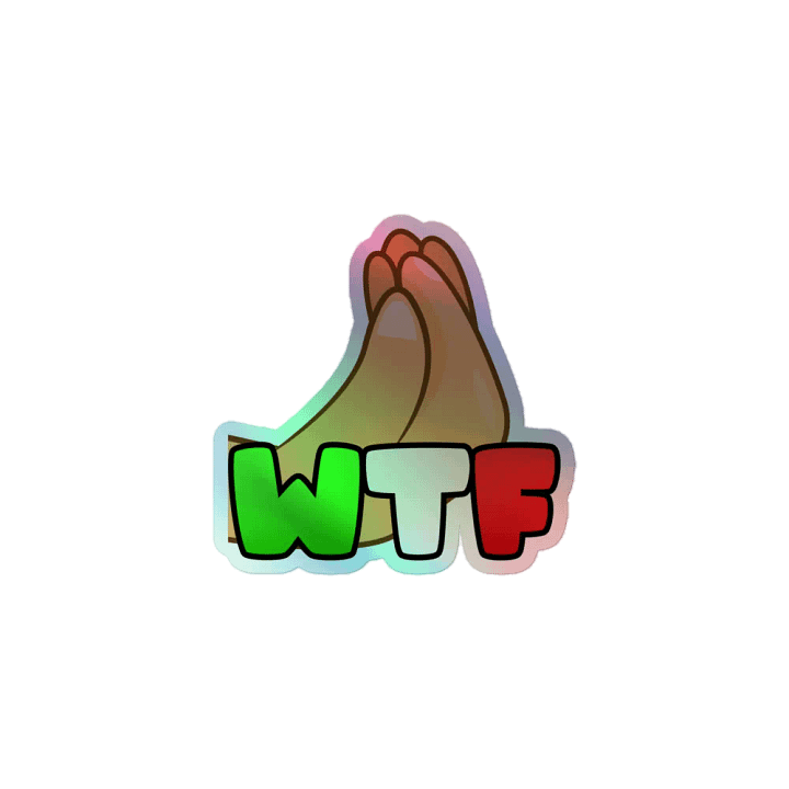 WTF Holographic Sticker product image (1)