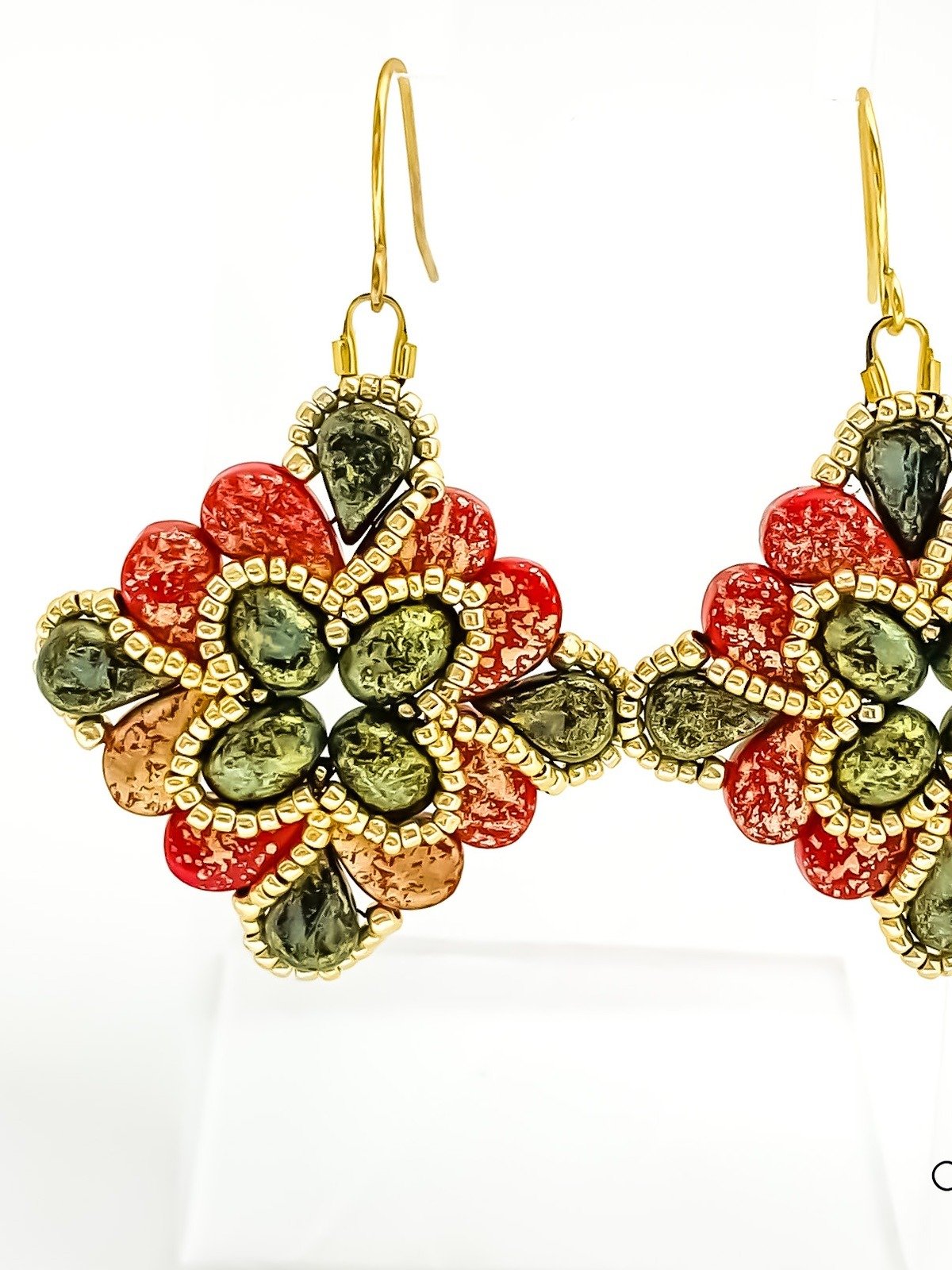 Beading Pattern – Paisley Flourish Earrings and/or Pendant product image (2)