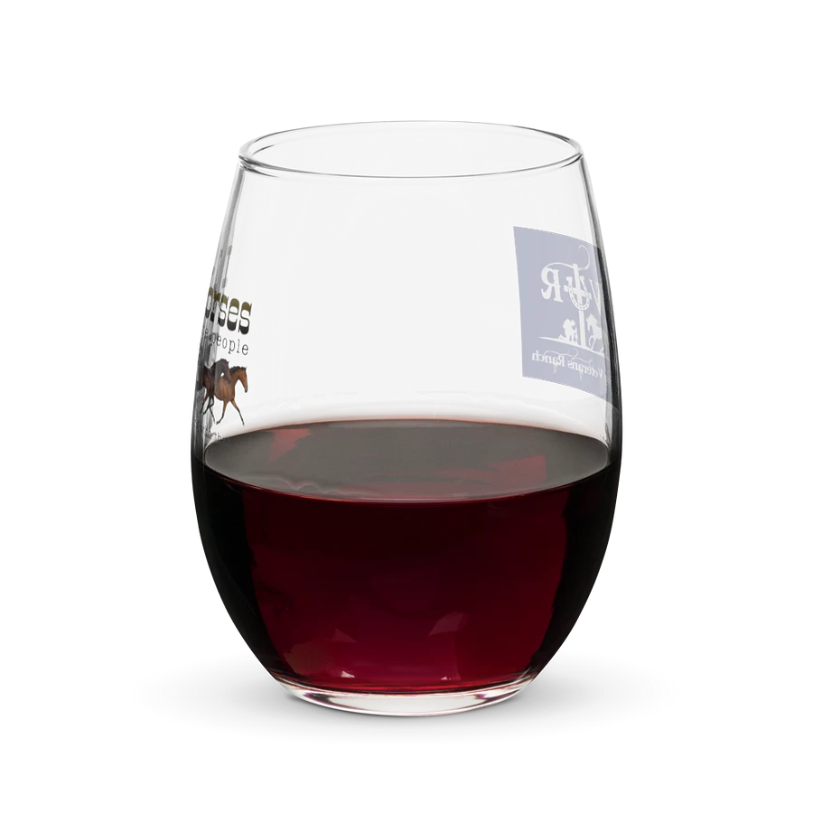 I Love Horses Stemless Wine Glass product image (7)