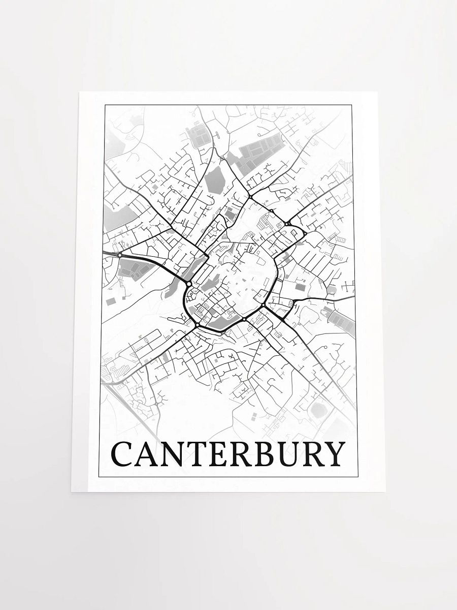 Canterbury, England, city map print product image (16)