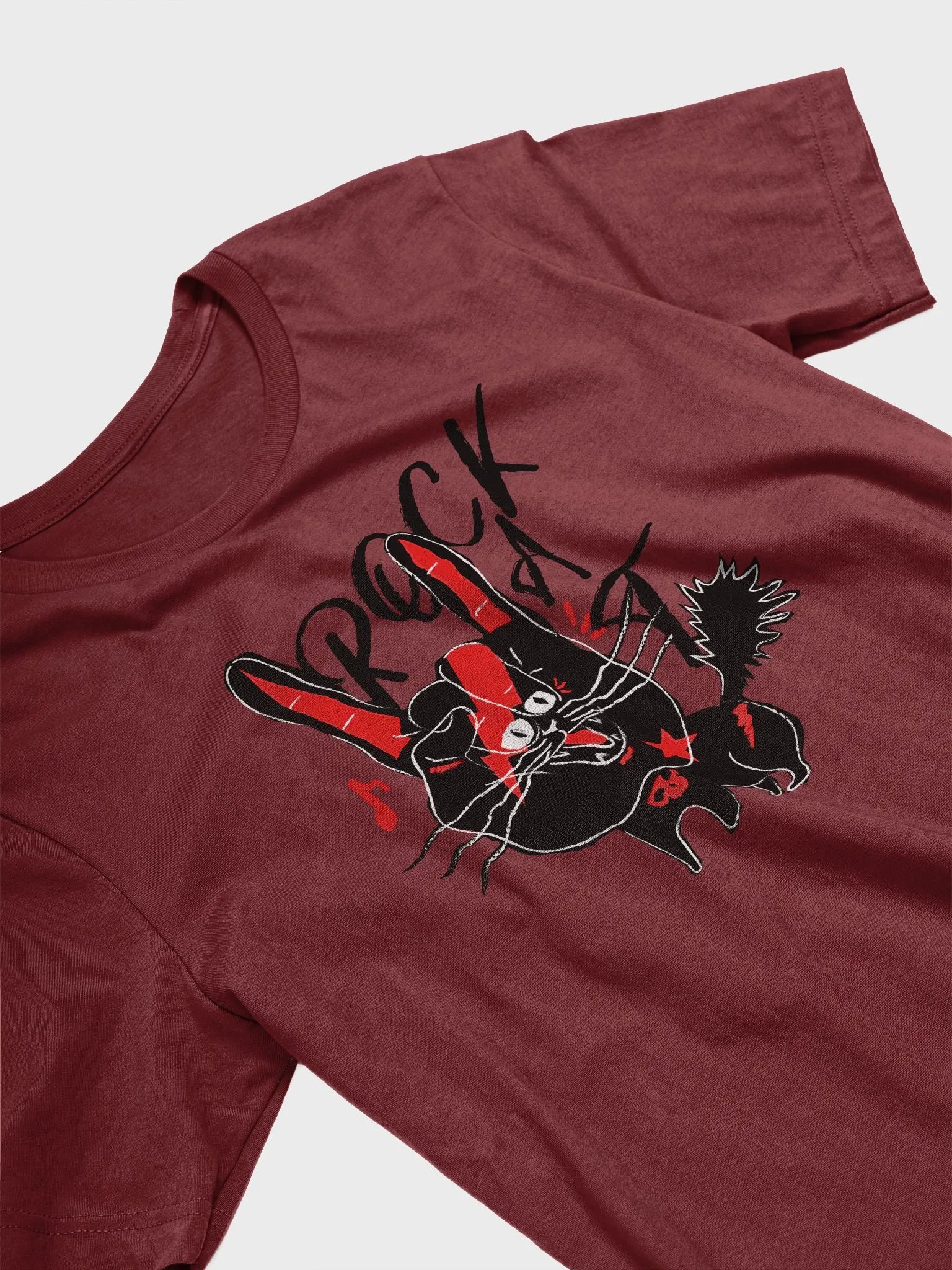 Rock Hand Lightweight Unisex T-Shirt product image (3)