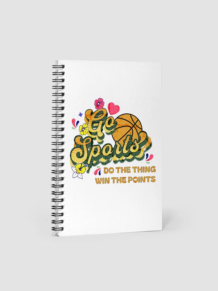 Go Sports Basketball Sports Motif Spiral Notebook product image (1)