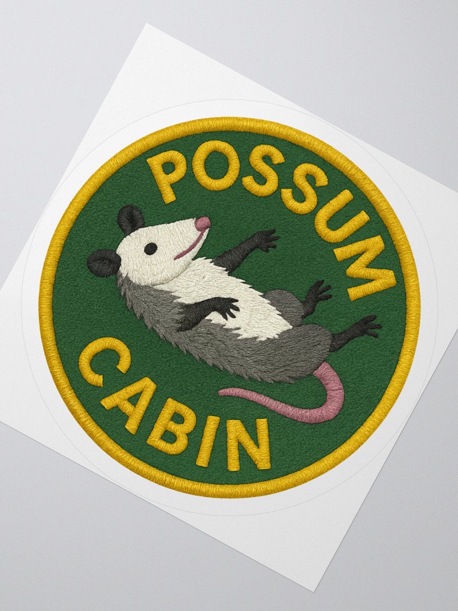POSSUM CABIN BADGE STICKER product image (4)