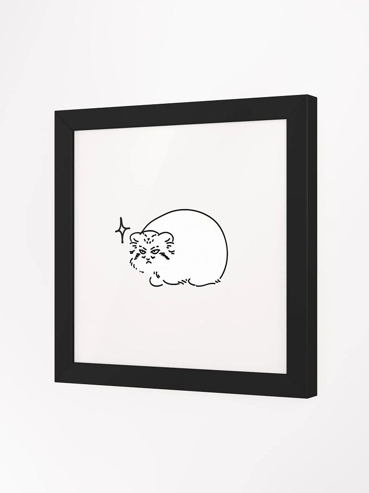 Grumpy Manul - Framed Print product image (6)