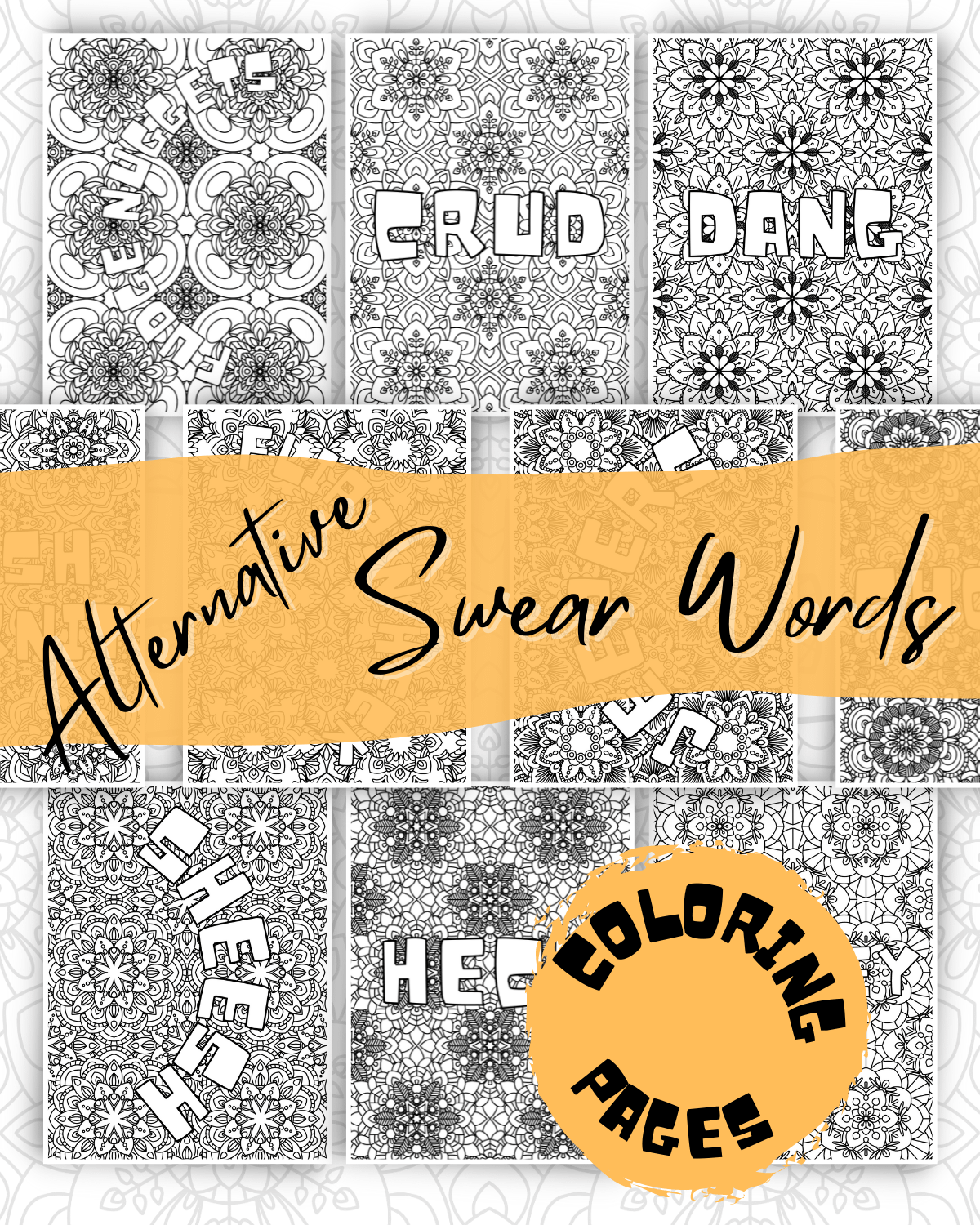 Alternative Swear Word Coloring Pages product image (1)