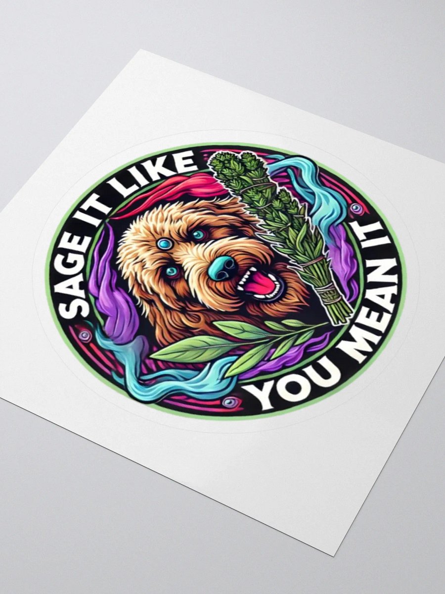 Sage It Like You Mean It - Mystical Golden Doodle Sticker product image (3)