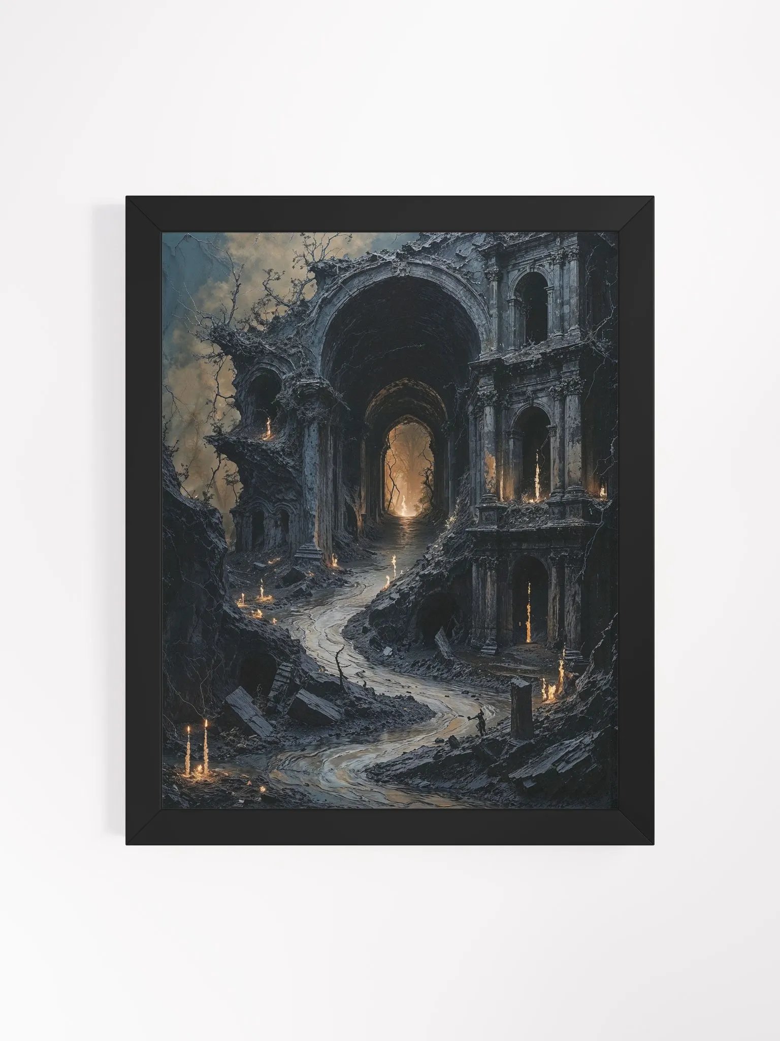 Dark Ruins Framed Print product image (1)