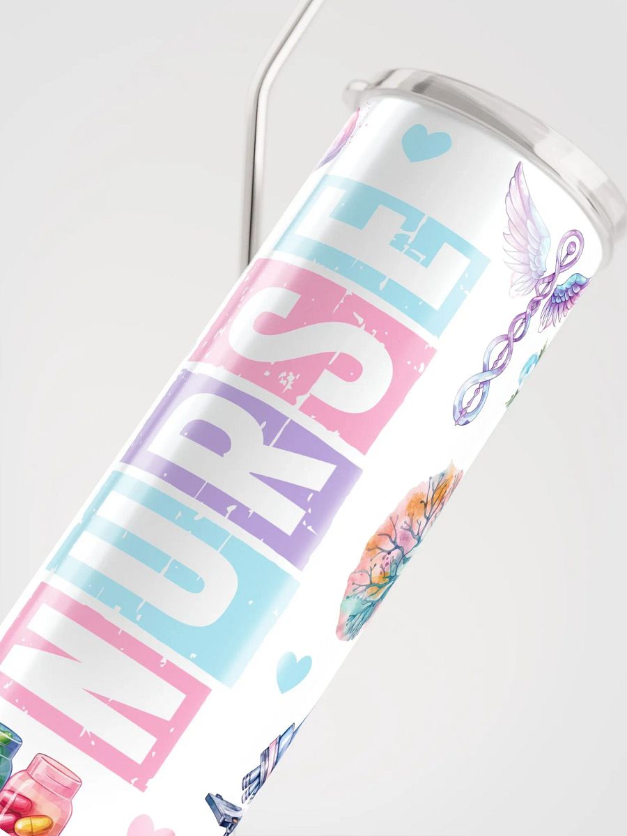 Whimsical Nurse Watercolor Stainless Steel Tumbler product image (6)
