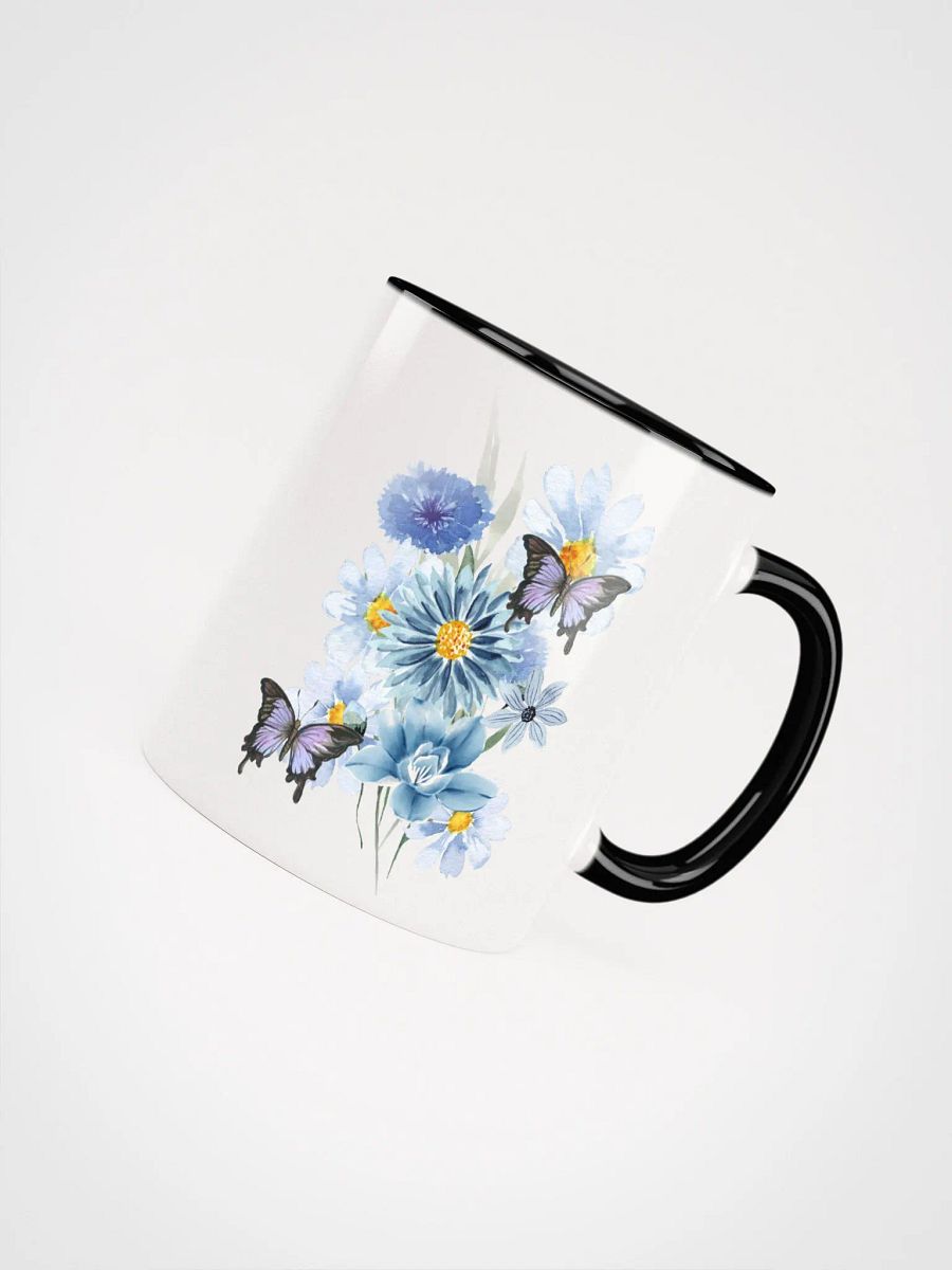 Blue Floral Symphony Ceramic Mug product image (8)
