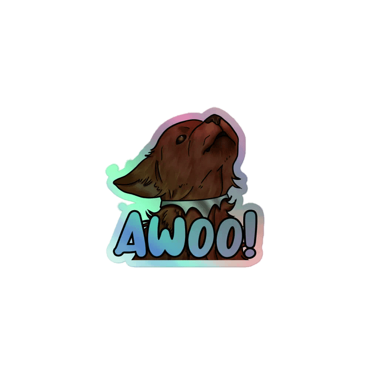 AWOO! Holographic Wolf Sticker Sheet product image (1)