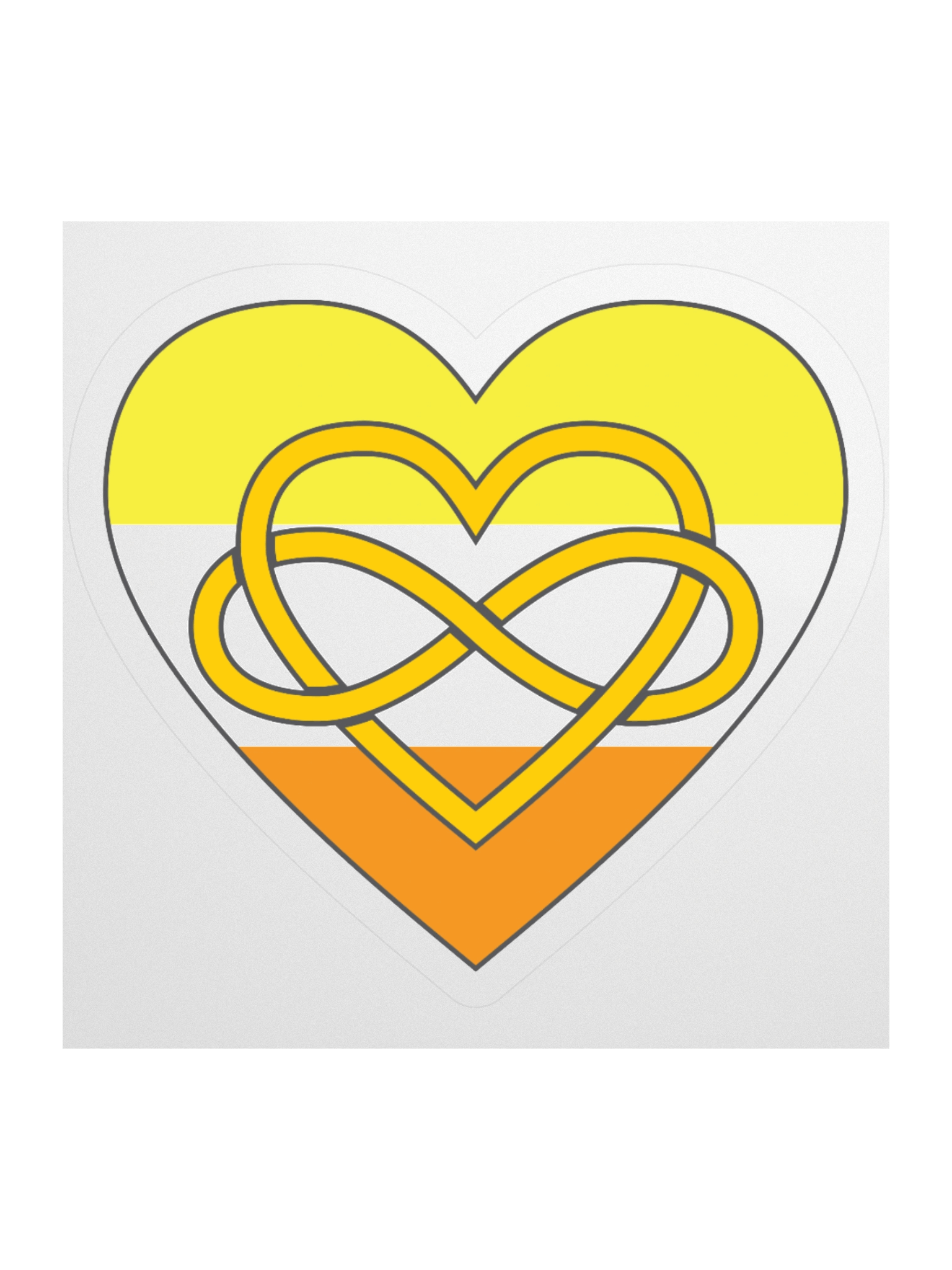 Maverique Pride Flag Polyamory Infinity Heart Sticker product image (2)