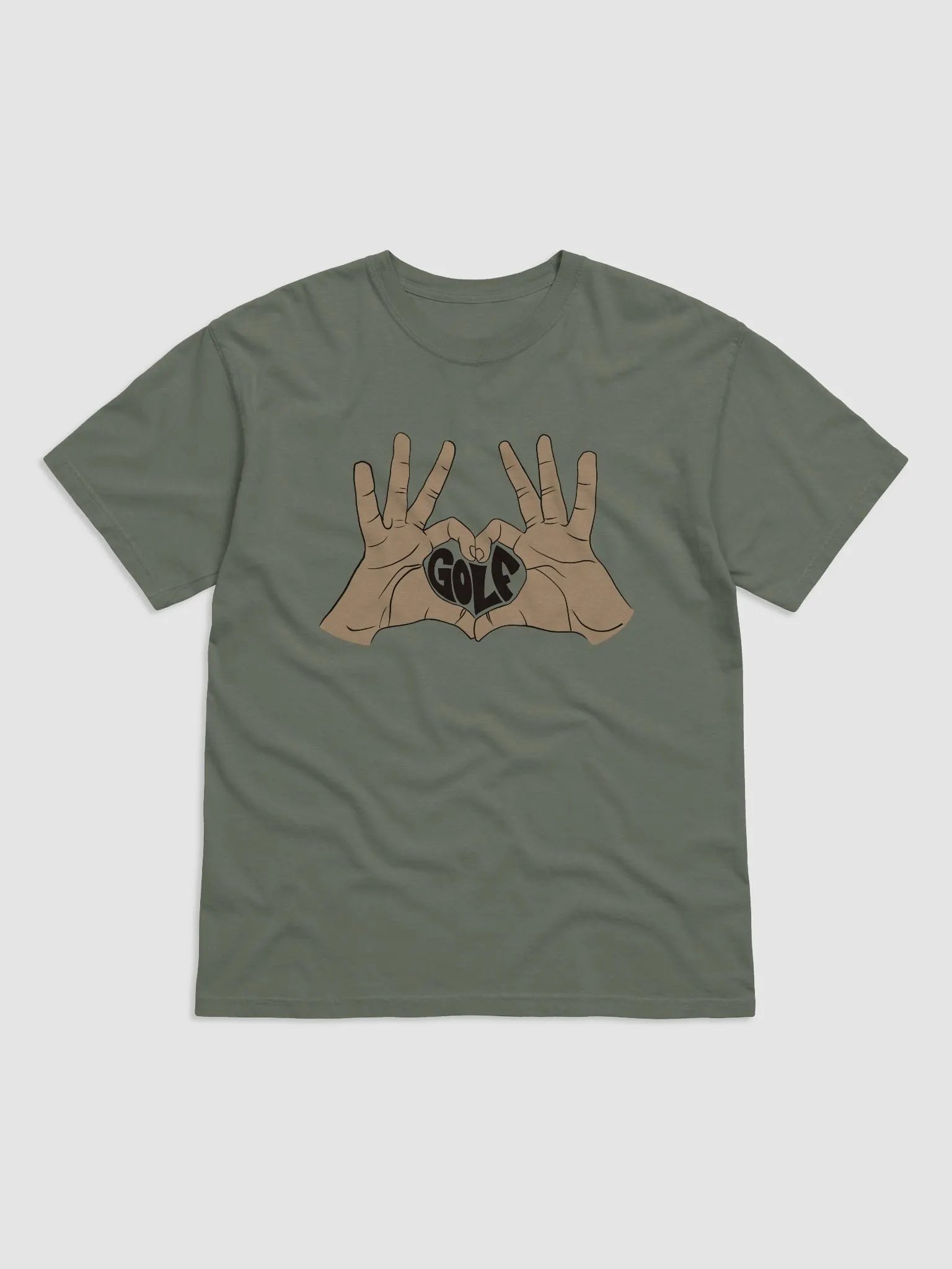 Golf Heart Hands Comfort Tee product image (1)