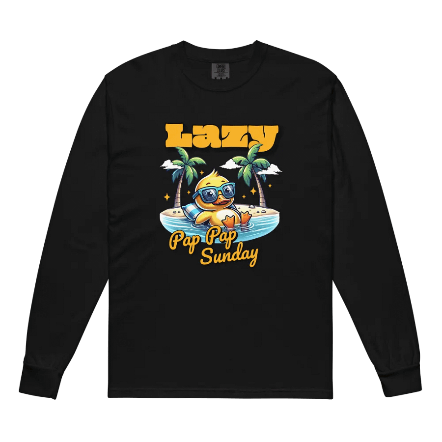 Pap Pap Chill Duckling Sunday Long Sleeve Shirt product image (2)