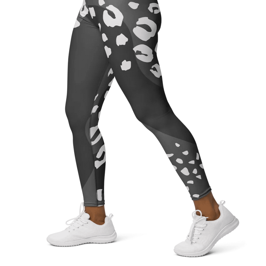 Grey Animal Print Yoga Leggings product image (5)