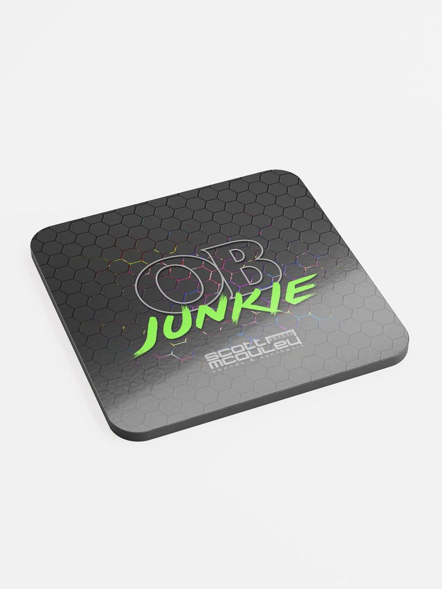 OB Junkie Glossed Cork Coaster product image (2)