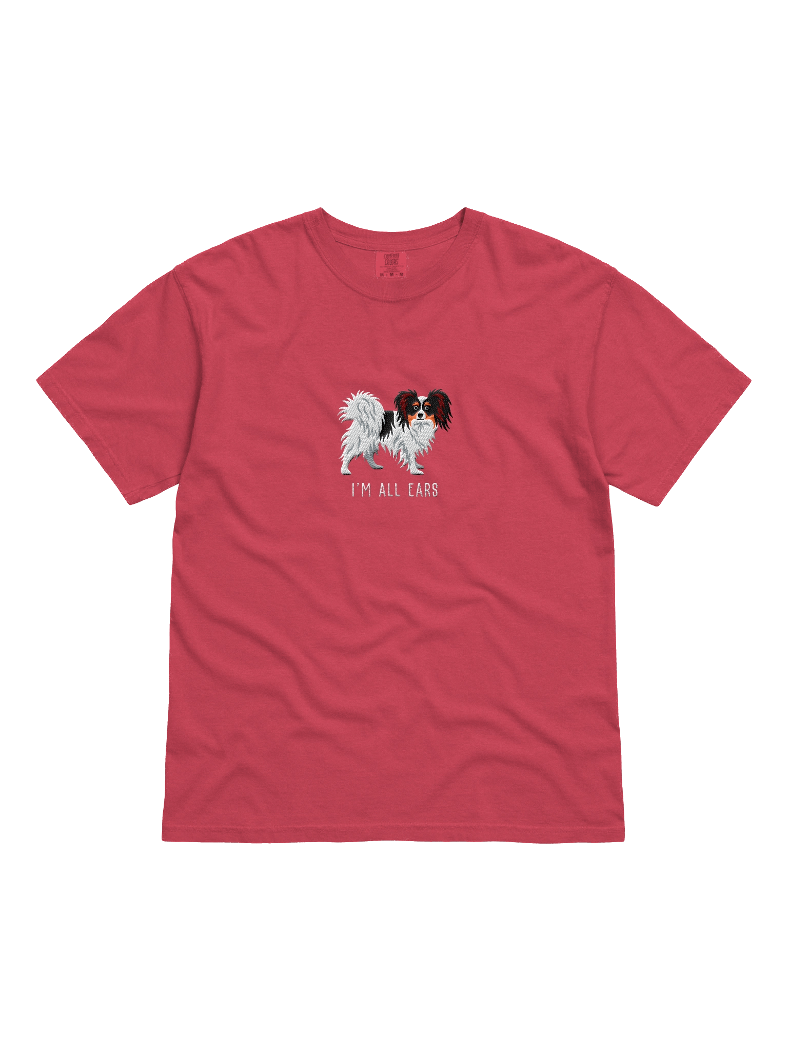 I'm All Ears T-Shirt(Embroidered) of a Papillon(Tricolor) product image (41)