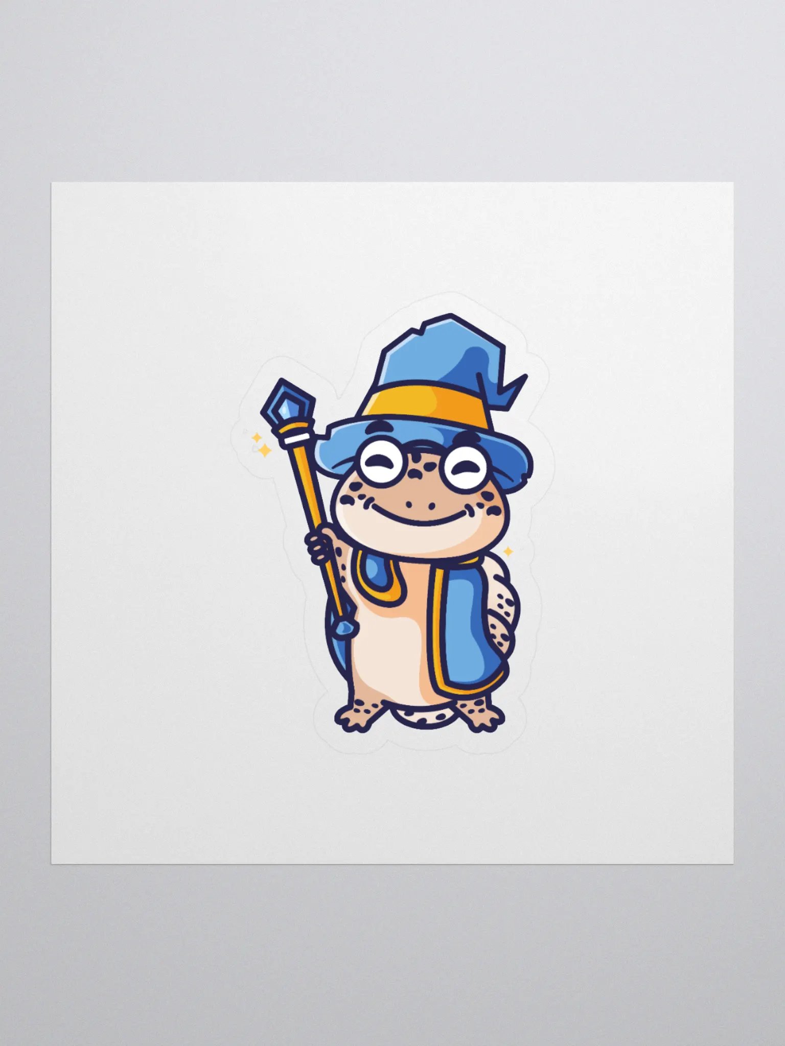 Wizard Gecko Kiss Cut Stickers product image (1)