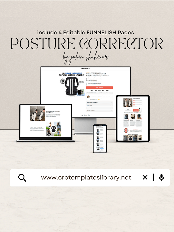 Posture Corrector Funnelish Templates product image (1)