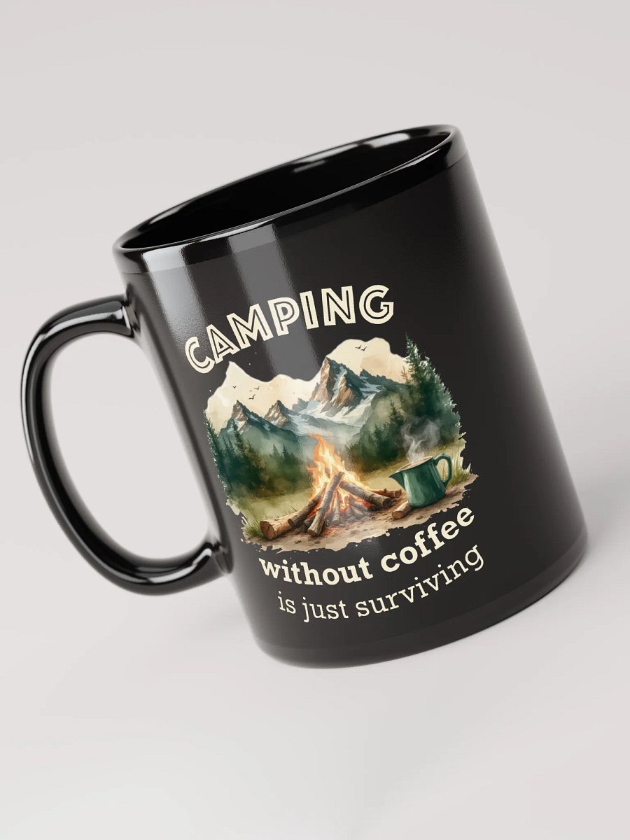 Camping Without Coffee Mug Black product image (4)