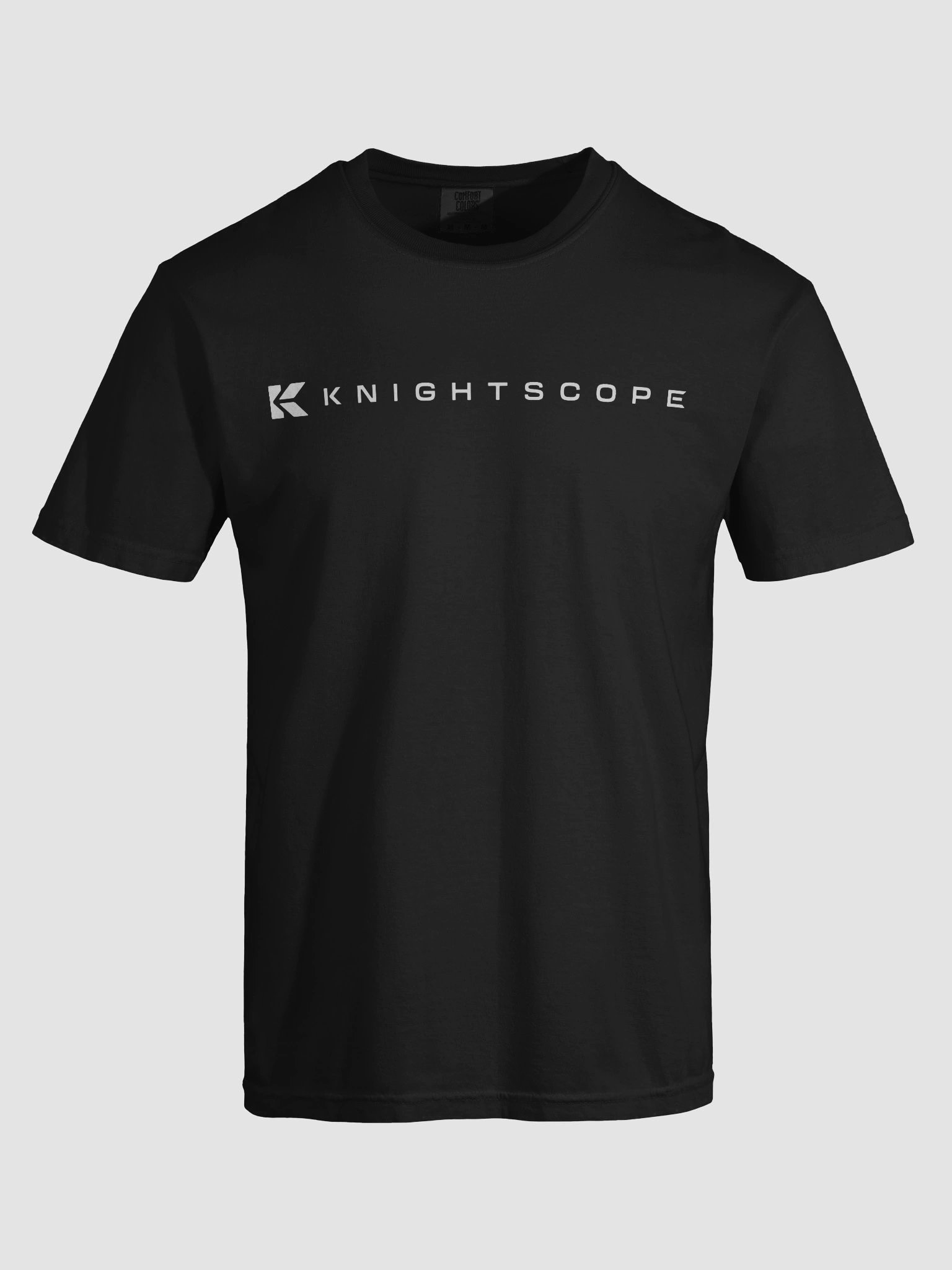 Knightscope Emblem Comfort Tee - White on Black or Grey product image (13)