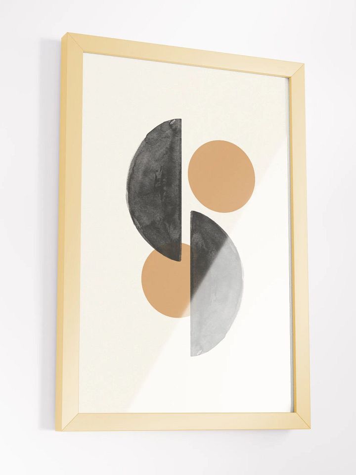 Minimalist Symmetry Framed Poster | Elegant Abstract Design for Contemporary Interiors product image (2)