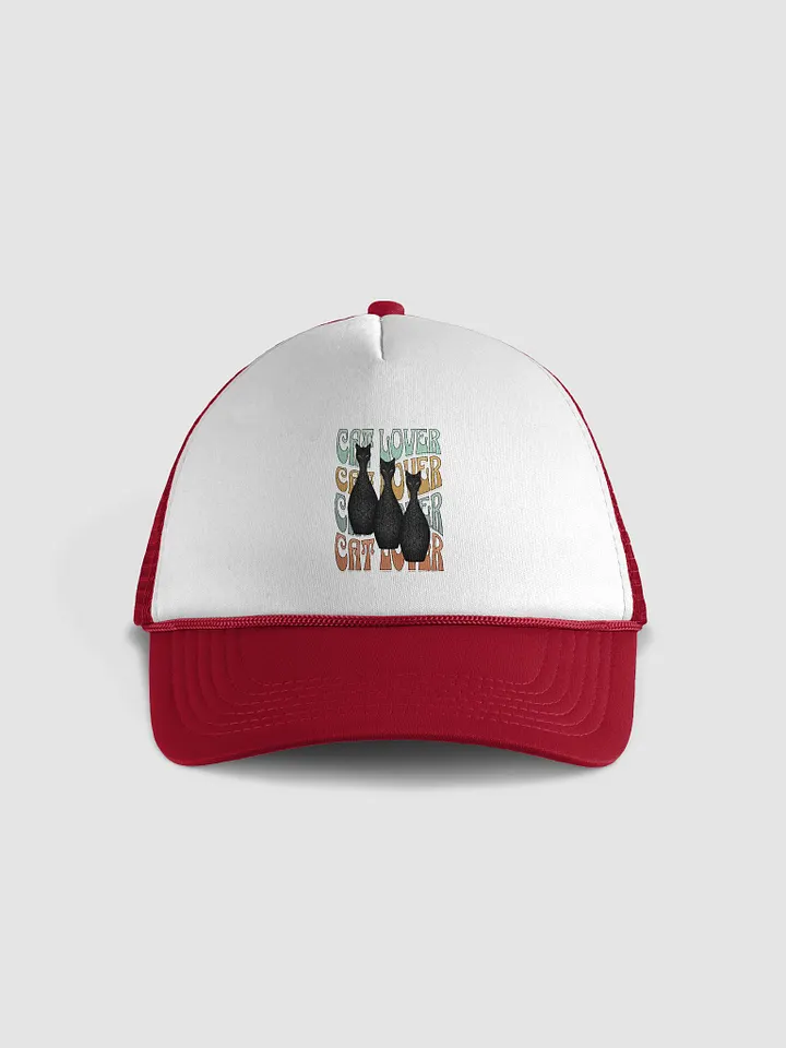 Cat Lover Whimsical Foam Trucker Hat product image (5)