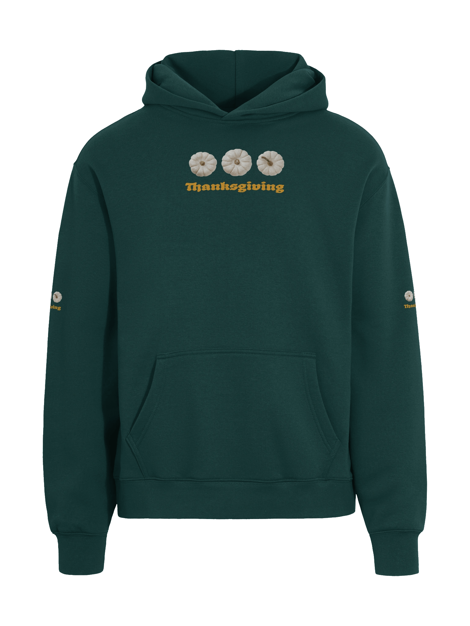 Thanksgiving Typography & White Pumpkin Hoodie product image (9)