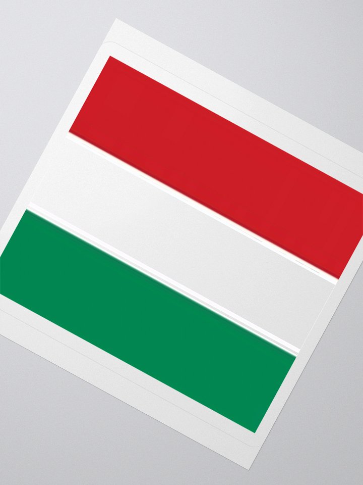 Hungary Flag Sticker | Red White Green Design | Durable Vinyl | 3 Sizes product image (4)
