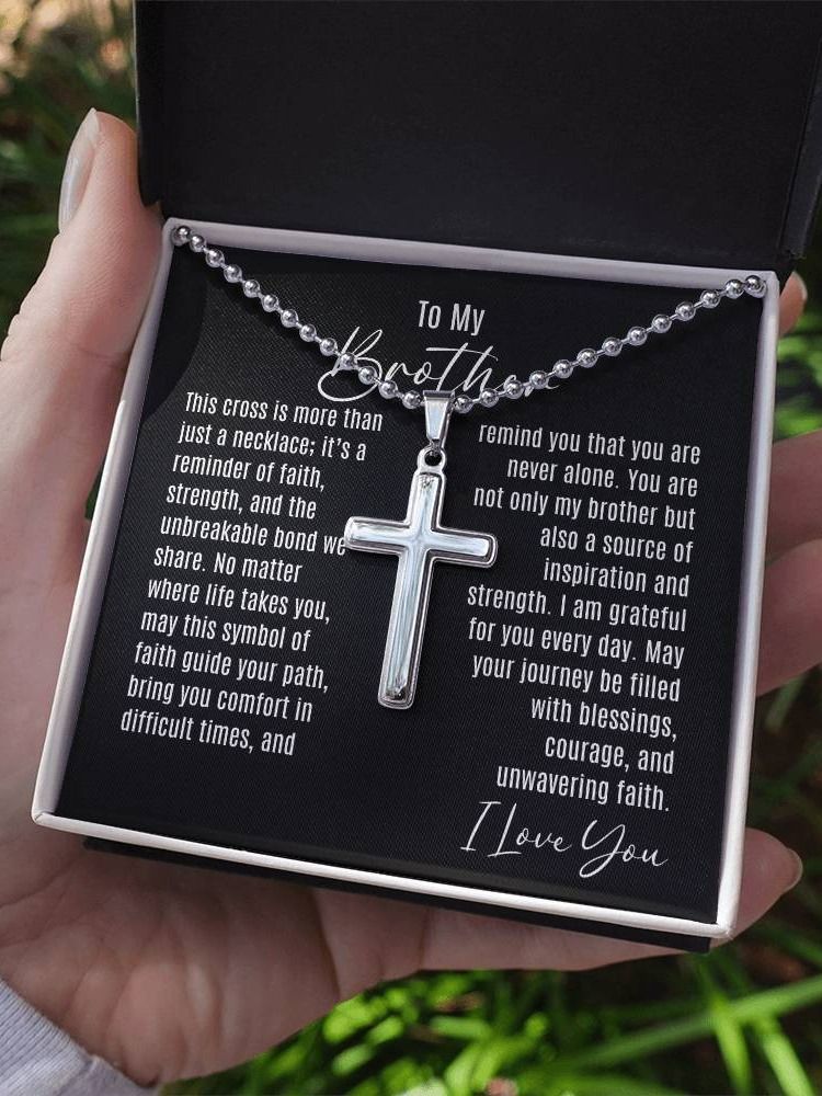 Brother Cross Necklace - You Are Never Alone product image (4)