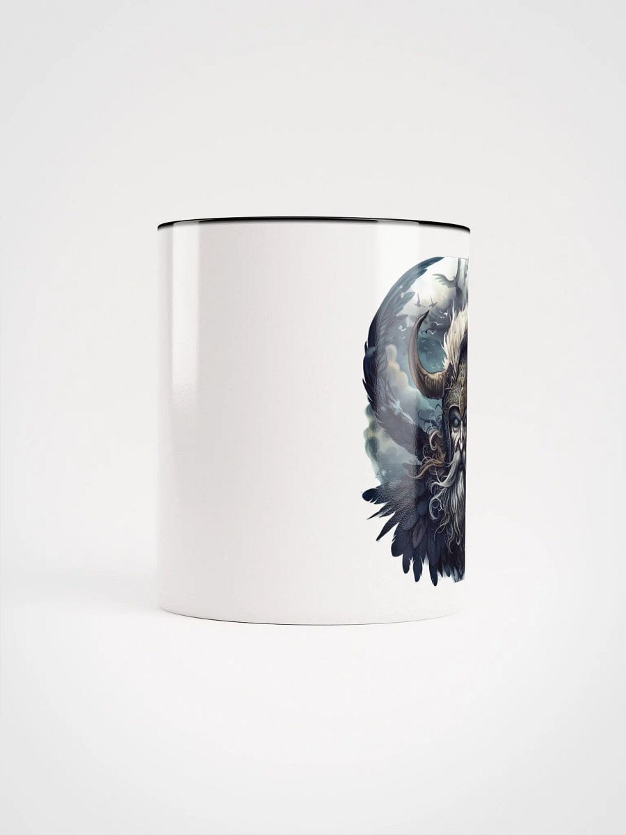 Odin - The Allfather of Norse Gods Ceramic Mug with Black Color Inside product image (9)