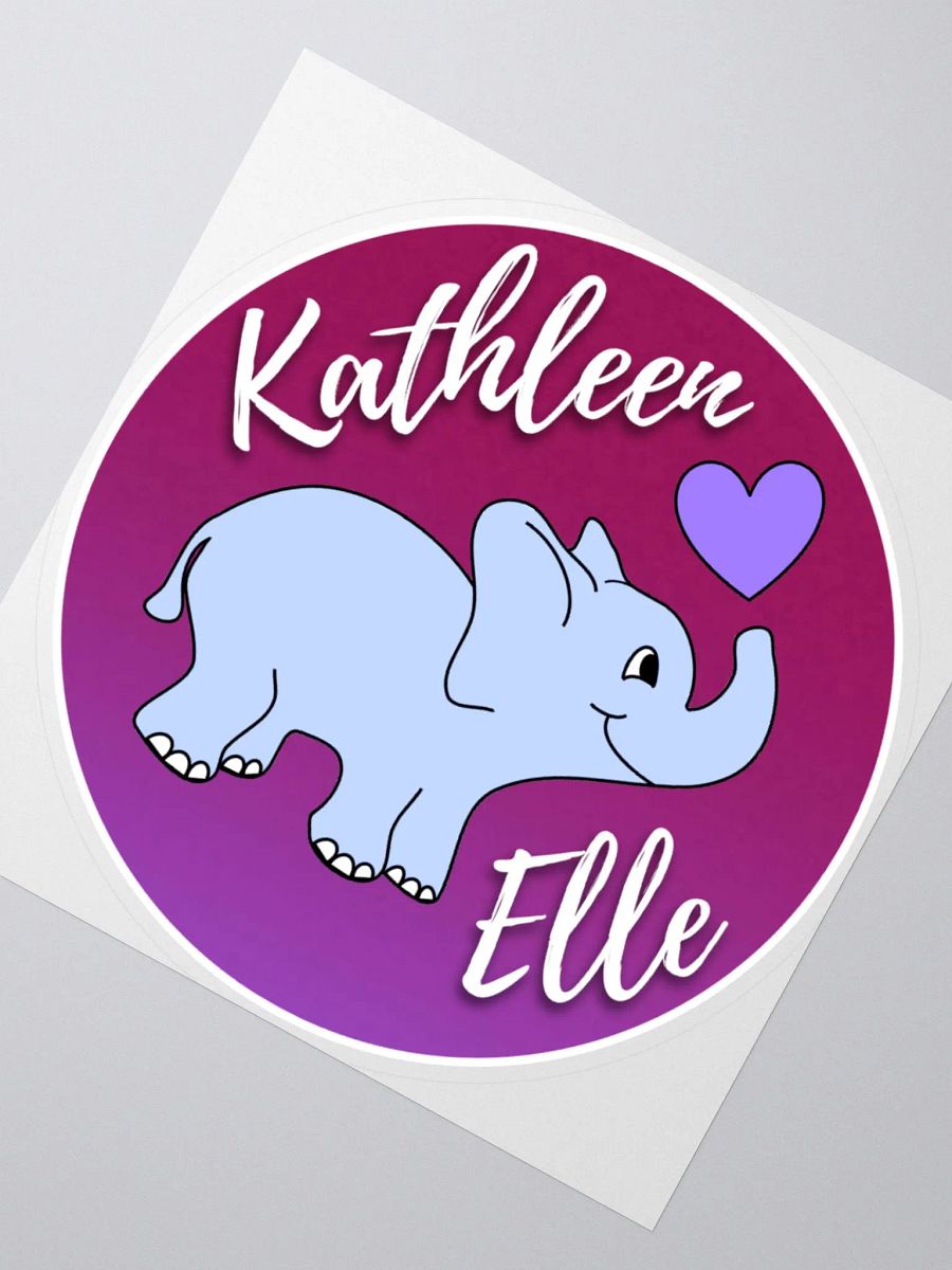 Kathleen Elle-a-Fant Sticker product image (2)