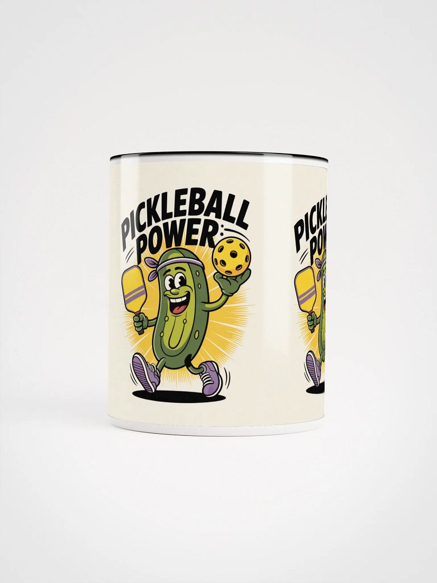 Pickleball Power Mug – Fun Pickle Character with Paddle product image (10)