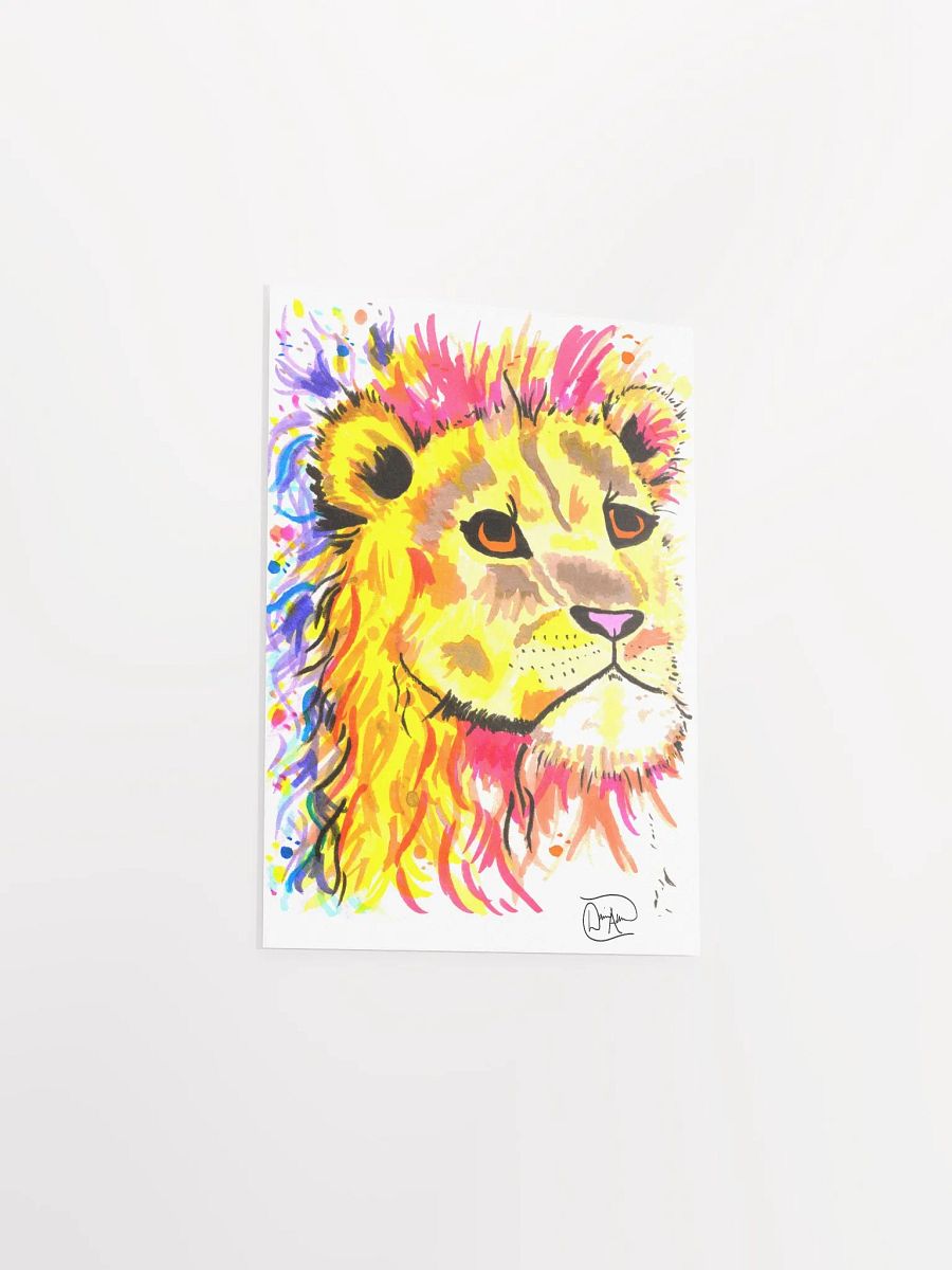 Chaos Lion Watercolour Print product image (3)