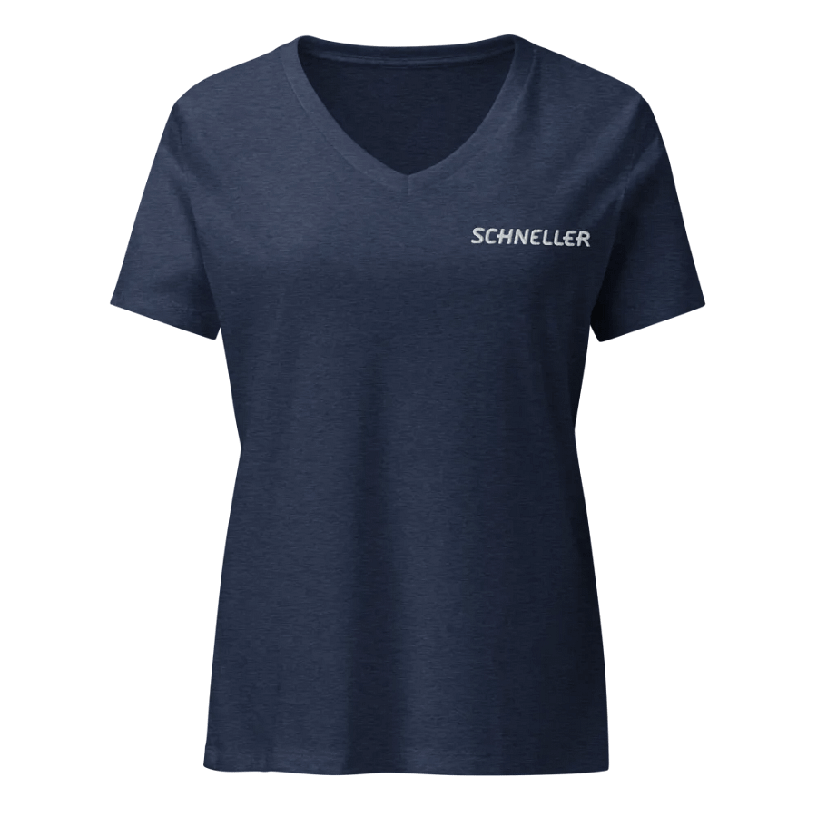 Women's Relaxed V-Neck T-Shirt - white logo product image (2)