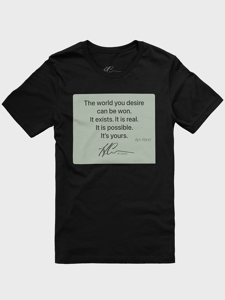 Ayn Rand Q7 - T-Shirt Olive product image (1)