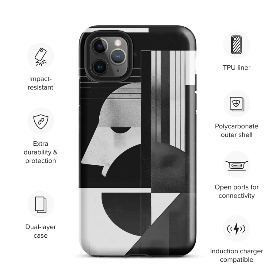 Abstract Persona 007 (Black) (Iphone Tough Case) product image (3)