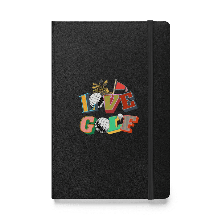 Love Golf Block Letters Hardcover Notebook product image (1)