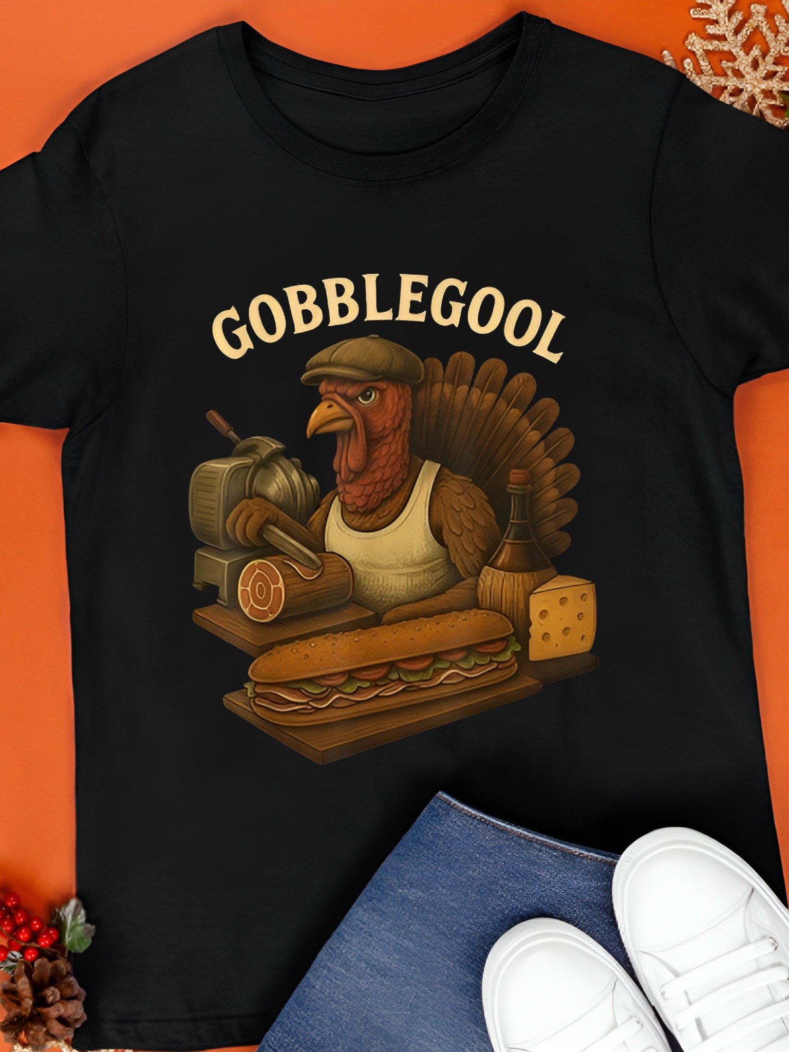 Gobblegool Turkey Baker Thanksgiving Shirt product image (1)