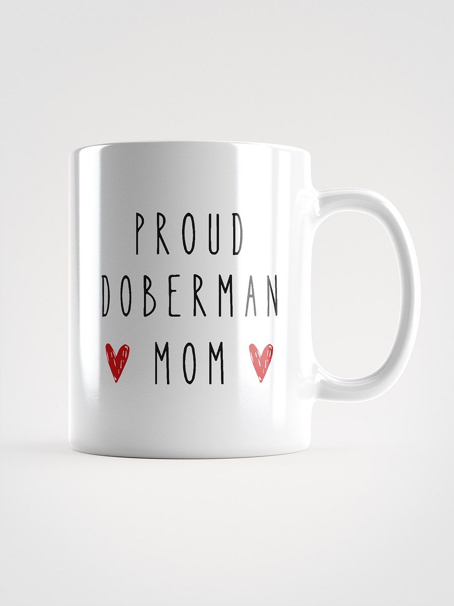 Proud Doberman Mom, white mug product image (2)