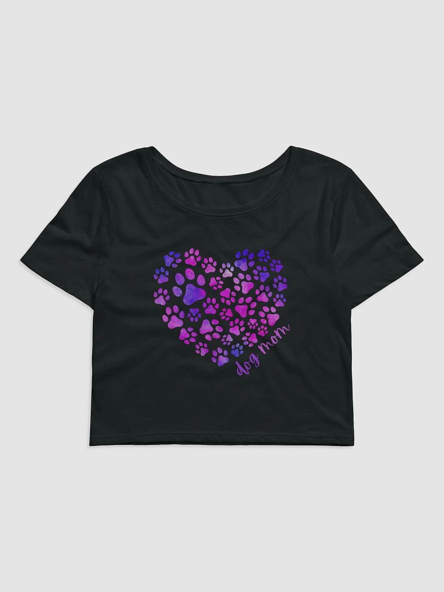 Baby Tee Dog Mom Dog Paws Heart Crop Tee T-Shirt product image (5)