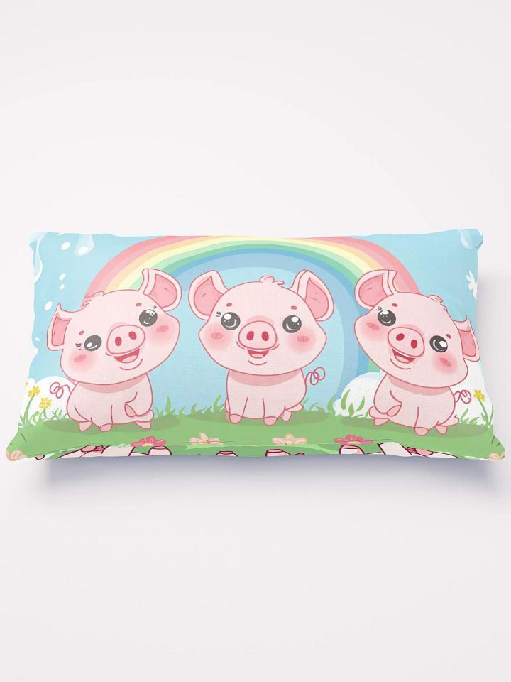 Piglets Throw Pillow - Cozy, Easy-Care, Multiple Sizes product image (1)